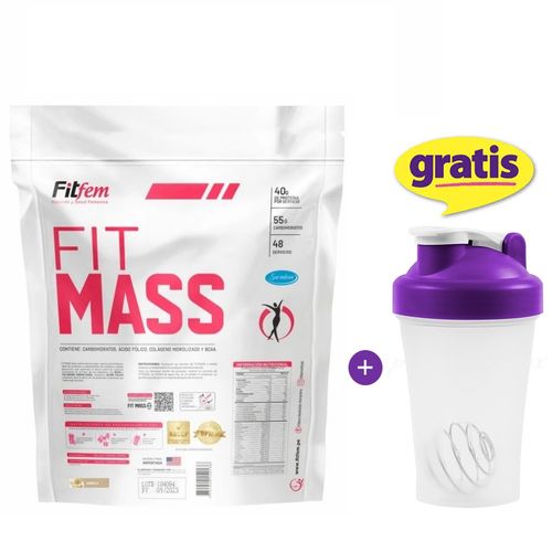 PROTEÍNA FITMASS 5KG GLÚTEOS Y PIERNAS MÁS VOLUMEN FITFEM CHOCOLATE