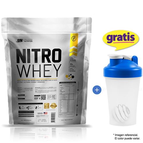 NITRO WHEY 3KG SUERO DE LECHE CHOCOLATE + TOMATODO