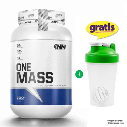 Proteína INN One Mass 2 kg Vainilla + Shaker