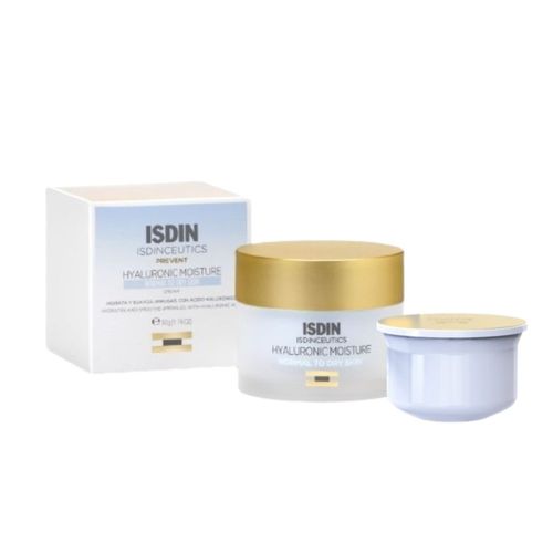 Pack Isdin Isdinceutics Hyaluronic Moisture para Piel Normal a Seca + Refill