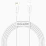 Cable-Baseus-USB-Tipo-C-a-Lightning-PD-20W-2-Metros-iPhone-iPad-Blanco