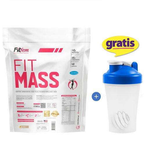 PROTEÍNA FITMASS 5KG GLÚTEOS Y PIERNAS MÁS VOLUMEN FITFEM VAINILLA