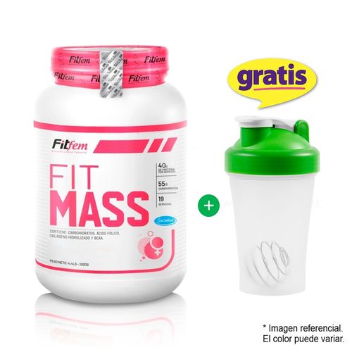 PROTEÍNA FITMASS 2KG GLÚTEOS MÁS VOLUMEN VAINILLA