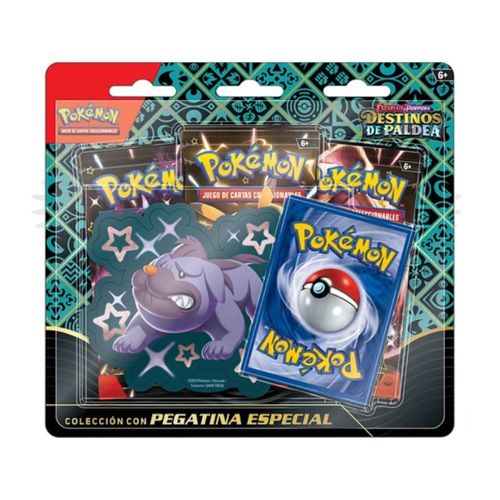 Pokemon Tcg Paldean Fates Sticker Box Maschiff en Español