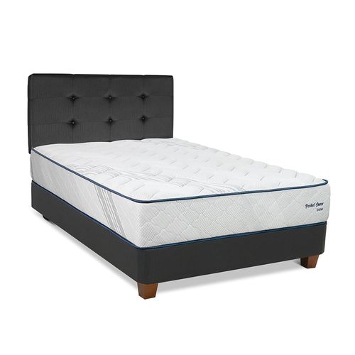 Dormitorio DRIMER Pocket Snow 2 Plz  + 2 Almohadas