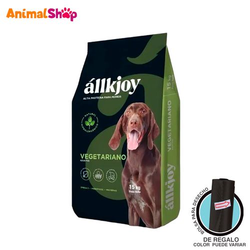 Alimento Para Perro Alljoy Vegetariano 15Kg