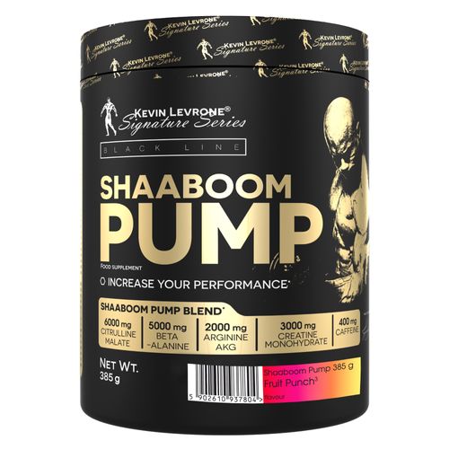 Pre entreno Kevin Levrone Shaaboom Pump 385gr - 44 servicios Fruit Punch