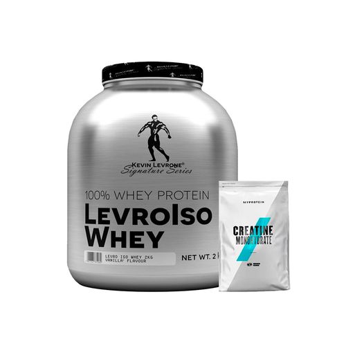 Pack Kevin Levrone Levroiso Whey 2kg Vainilla + Creatina 250gr MyProtein