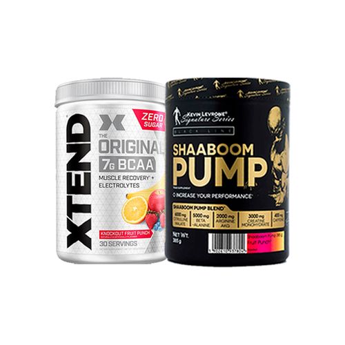 Pack Xtend Fruit Punch 405gr + Shaaboom Pump Fruit Punch 385gr