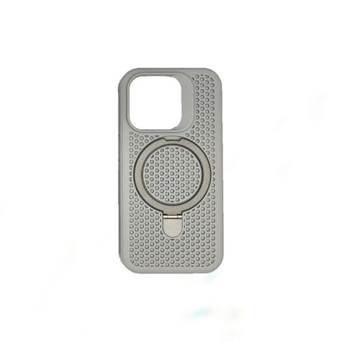 Case Perforado Magnetico para Iphone 14 Pro - Plomo