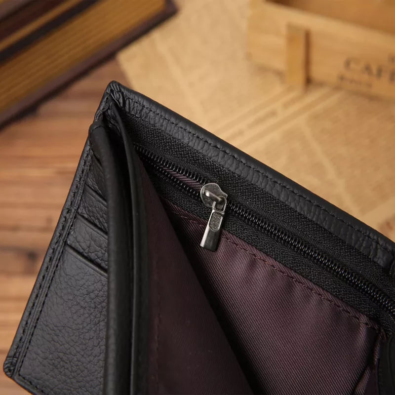 Billetera-para-Hombre-Cartera-de-Cuero-para-Tarjetas-Monedas-de-Moda-Negro-Jinbaolai