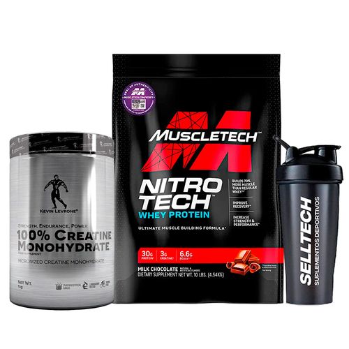 Nitrotech Performance 10lb Chocolate+Creatina Levrone 1kg