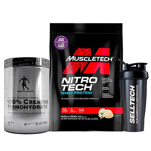 Nitrotech Performance 10lb Vainilla+Creatina Levrone 1kg