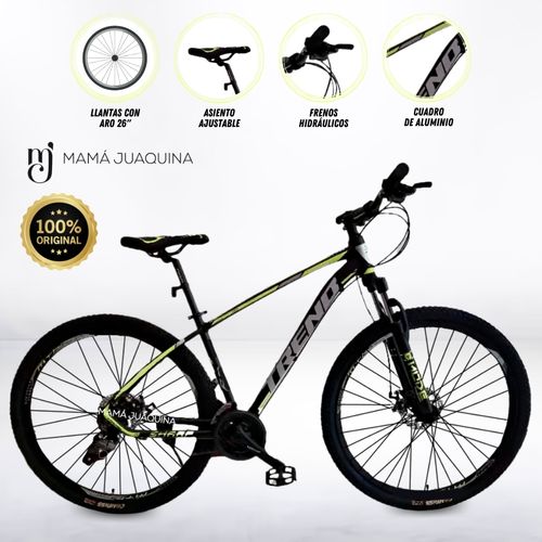 Bicicleta Deportiva Aro 26 «FLUSSO» Amarillo