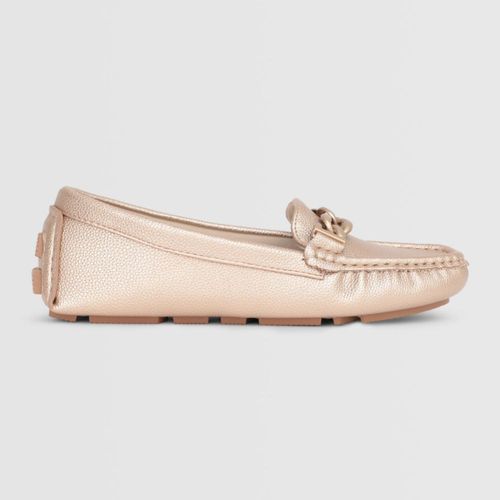 Mocasines Madison Para Mujer Chain Dorado