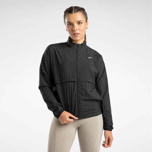 Casaca Deportiva Reebok Para Mujer 100200890 Running Woven Jacket Negro