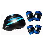 Kit-Ciclismo-Proteccion-Niño-Casco-Rodillera-Codera-Talla-S