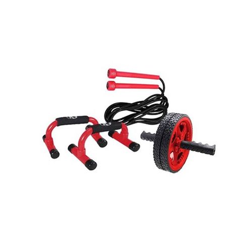 Kit Push Up Rueda Abdominal Lazo Para Saltar K6 Ejercicio