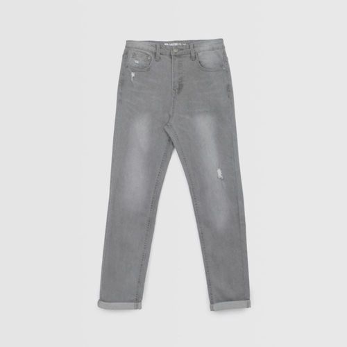 Jean Para Teen Niño Aereal Desgaste Gris