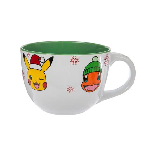 Pokemon Taza Navideña Grande Especial Pikachu