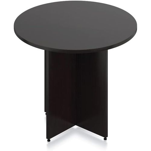Mesa Redonda de Melamina Negro 90cm