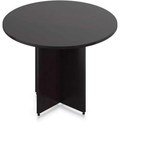 Mesa Redonda de Melamina Negro 106cm