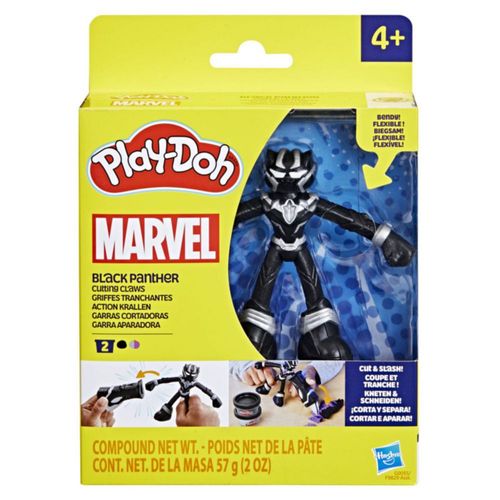 Set De Plastilinas Play Doh Avengers Figura Pantera Negra