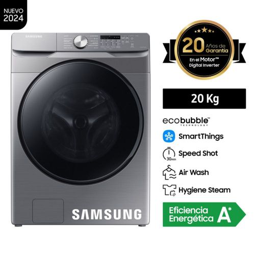 Lavaseca Samsung Digital Inverter WD20T6000GP/PE Ecobubble 20 Kg Inox