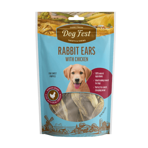 Dog Fest Rabbit Ears with chicken 90g