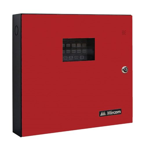 MIRCOM FA-106R PANEL DE ALARMA CONTRA INCENDIOS 6 ZONAS 24V 2 HILOS