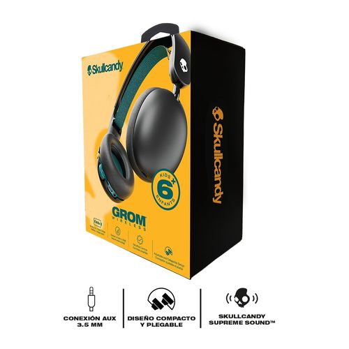 Audífonos On Ear Skullcandy Bluetooth Grom Wireless