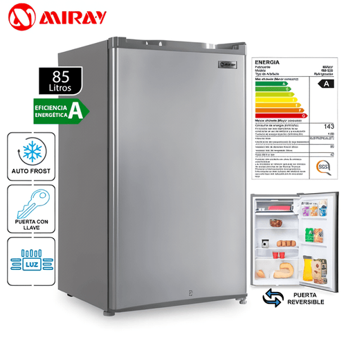 Frigobar-Refrigeradora Miray RM-92S 85 L