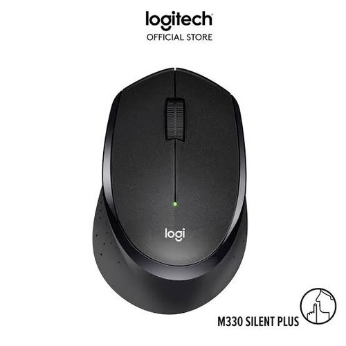 Mouse Logitech Silent Plus M330 Inalámbrico Ghz 2.4 - Negro