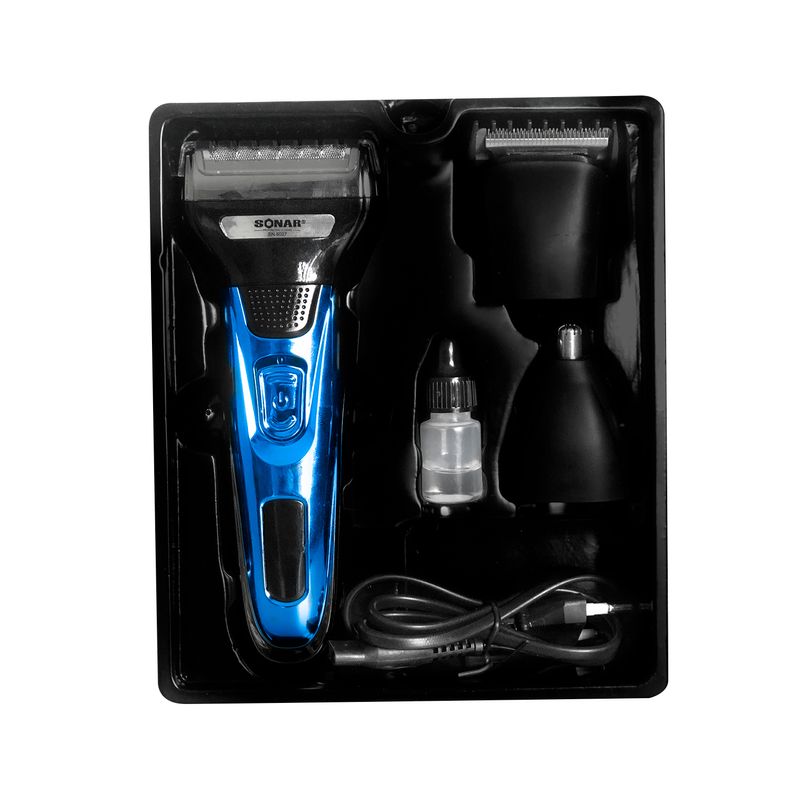 Afeitador-Sonar-6027-Azul---Crema-de-Afeitar--xtracare-360-gr---para-piel-sensible