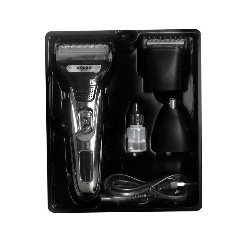 Afeitador-Sonar-6027-Plomo---Crema-de-Afeitar--xtracare-360-gr---para-piel-sensible