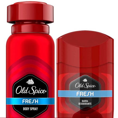 Pack Desodorante Old Spice Fresh Aerosol 150ml & Barra 50g