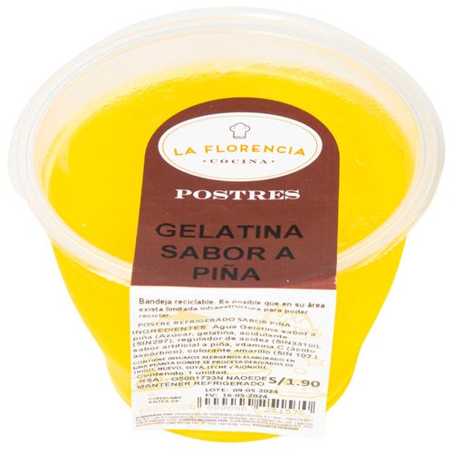 Gelatina Sabor Piña x un