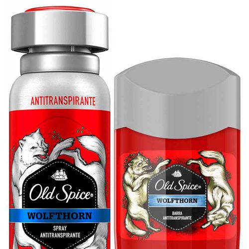 Pack Desodorante Old Spice Wolfthorn Aerosol 150ml & Barra 50g