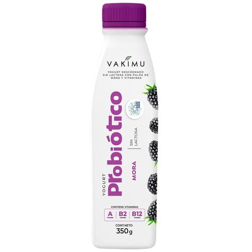 Yogurt Bebible VAKIMU Probióticos Mora Botella 350g