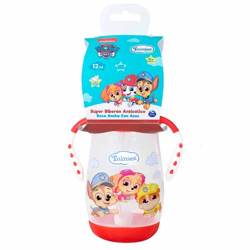 Super Biberón PAW PATROL Anticólico con Asas 12Oz