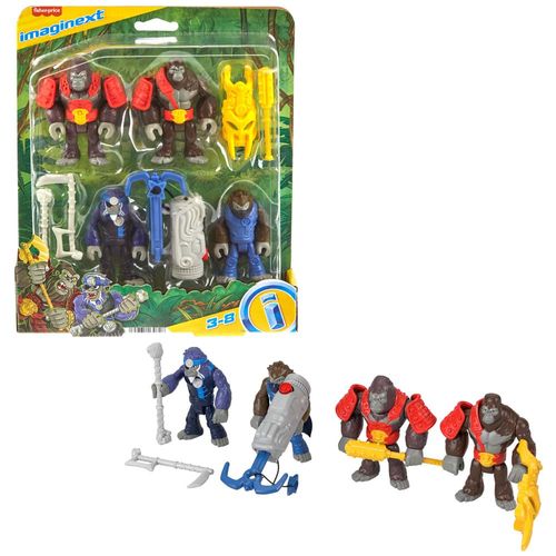 Figura de Acción IMAGINEXT Mundo Aventura Paquete Gorilas y Monos HML57