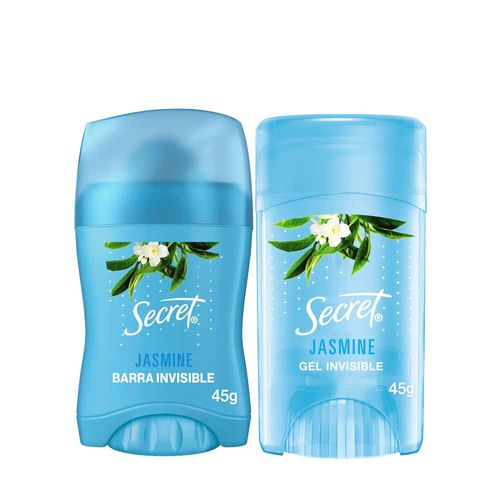 Pack Desodorante Secret Jasmin Barra 45g & Gel