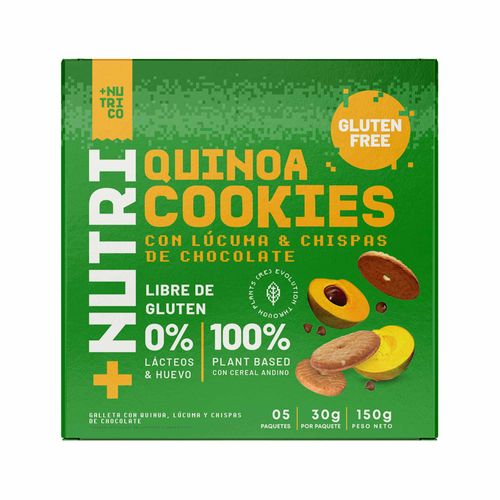 Galleta +NUTRI CO Lúcuma sin Gluten Caja 150g