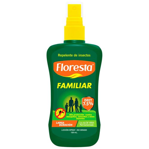 Repelente de Insectos FLORESTA Loción Familia Frasco 120ml