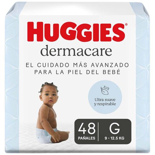 Pañal HUGGIES Dermacare Talla G Paquete 48un