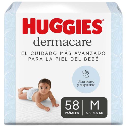 Pañal HUGGIES Dermacare Talla M Paquete 58un