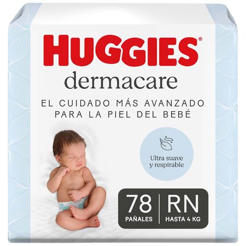 Pañal HUGGIES Dermacare Talla RN Paquete 78un