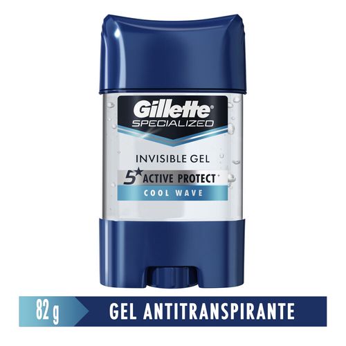 Gel Antitranspirante Gillette Clear Cool Wave 82g