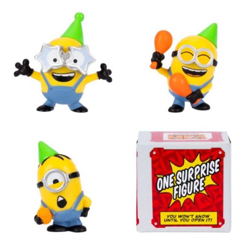 Figuras Pack X4 Minions 5Cm Party Bus Bunch