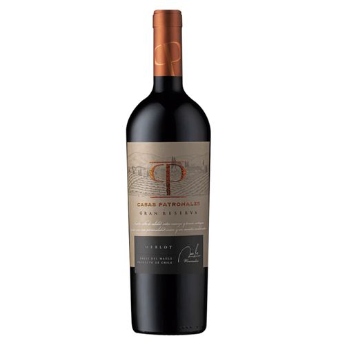 Vino Tinto CASAS PATRONALES Gran Reserva Merlot Sauvignon Botella 750ml